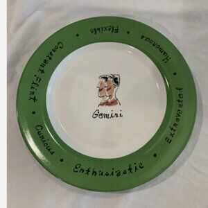 Pottery Barn What’s Your Sign Gemini Salad/dessert Plate 8”